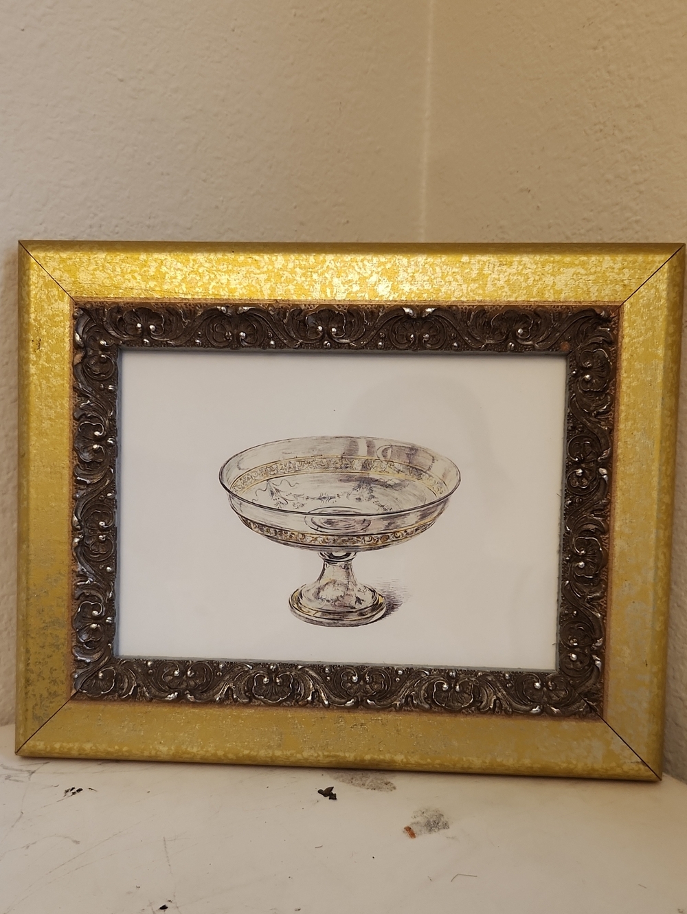 ♤ Gold Ornate Frame Art Print